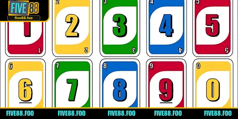 Lá số chiếm hầu hết toàn bộ trong game bài UNO